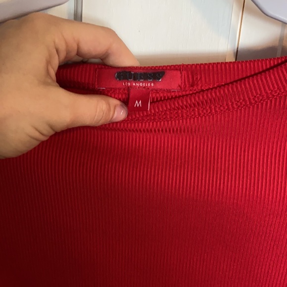 Red GUESS top. Corset connected. - Picture 3 of 3